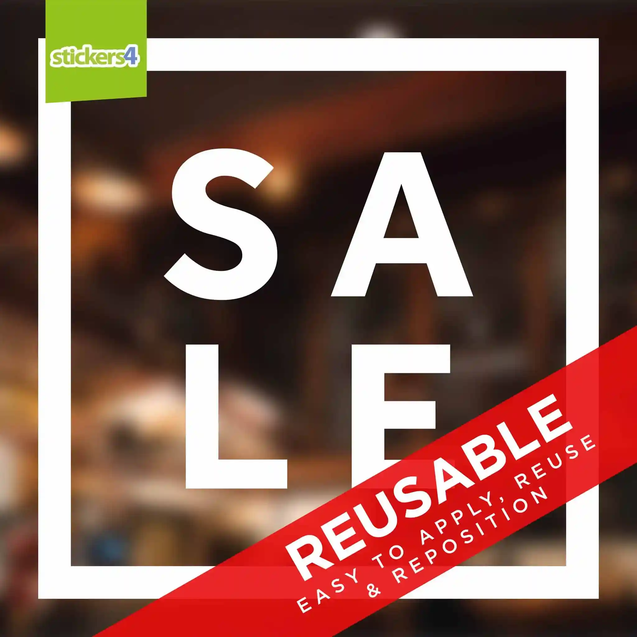 Spring Sale Window Stickers